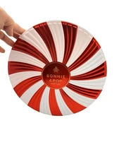 BONNIE AND POP Christmas Gift Basket Holiday Tin Empty Storage Holiday Decor