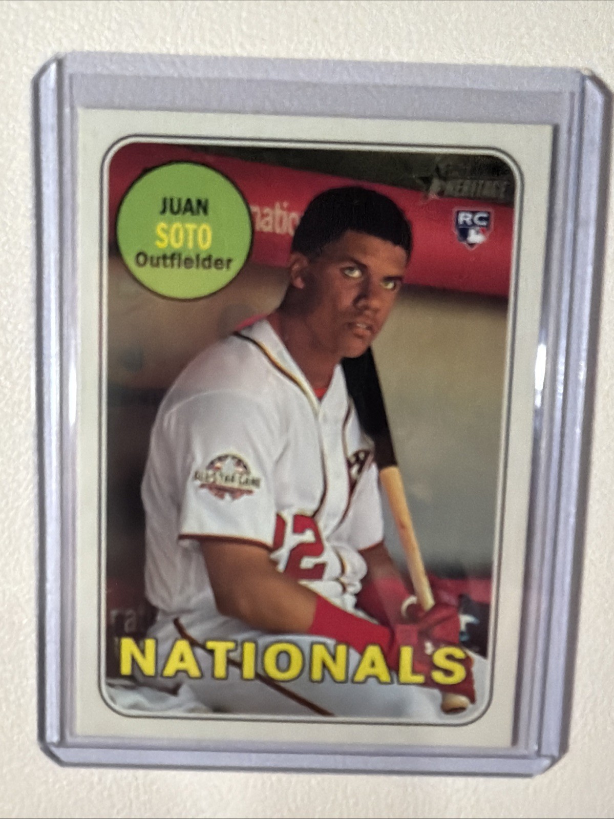 2018 Topps Heritage High Number Juan Soto Rookie #502 Nationals