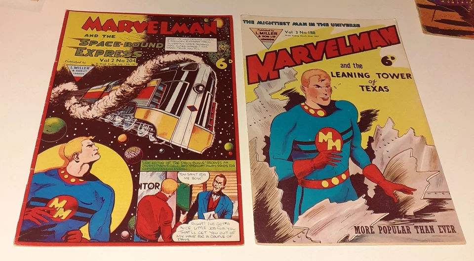 9x MARVELMAN no.50-358 lot L Miller UK 1954-63 MICK ANGLO Miracleman Alan Moore - Image 3 of 4