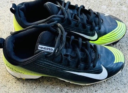 Nike Boys Vapor 684692-017 Black Baseball Cleats Shoes Size 5.5 Y Sneakers - Picture 3 of 8