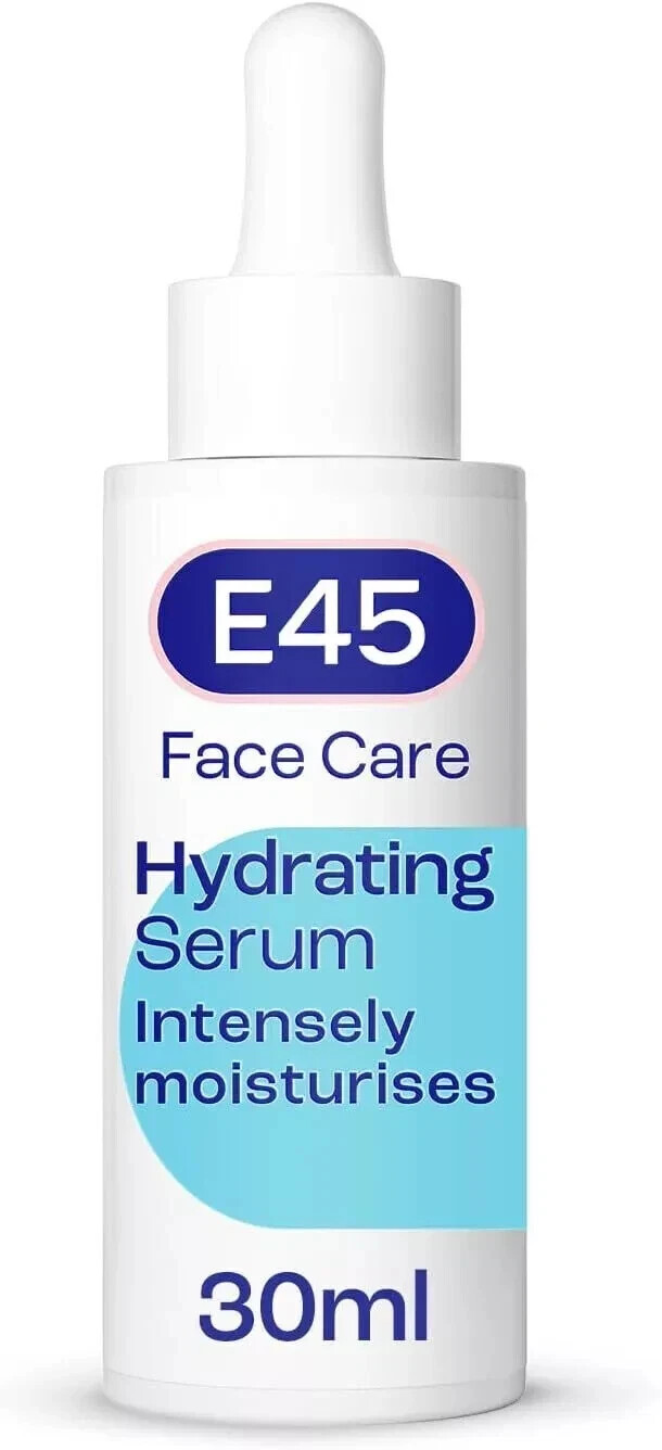 E45 Face Hydrating Serum Instant 48-Hour Hyaluronic Acid Formula for Dry 30ml