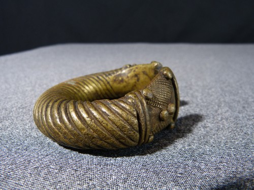 Antique African Bronze Bracelet Tribal Ethnic Art From Africa - Picture 7 of 17