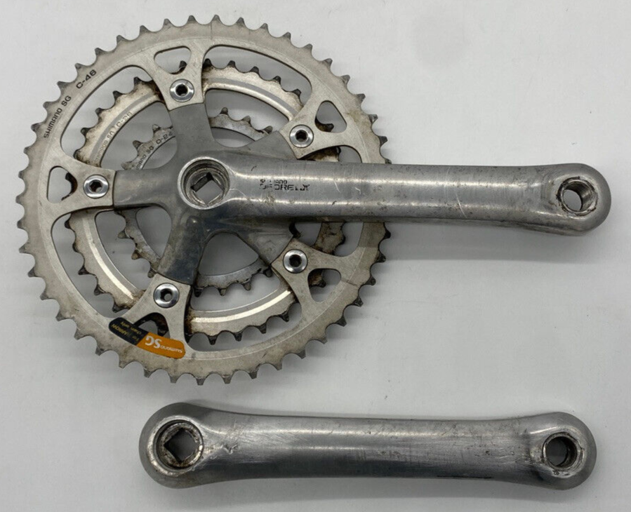 嵐 FC 50～55 Shimano FC-M550 Deore LX Crankset 46/36/24 Square Taper 175MM | eBay