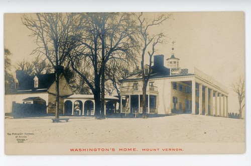 Antique Postcard Mount Vernon VA Washington's Home RPPC Undivided Back Unposted - Picture 1 of 2