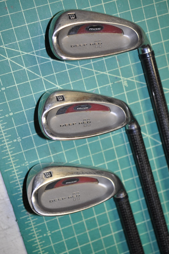 RH Wilson Deep Red 4i-9i,PW Fat Shaft Stiff flex graphite-7i 37.25" #W264 - Picture 22 of 22