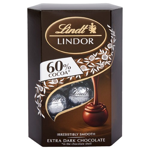 Lindt LINDOR Praliny Extra Dark Chocolate 60% Truffles Choco Balls