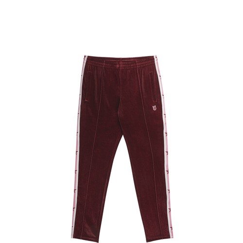 Converse x Miley Cyrus Womens Velvet Tracksuit Bottoms Dark Burgundy
