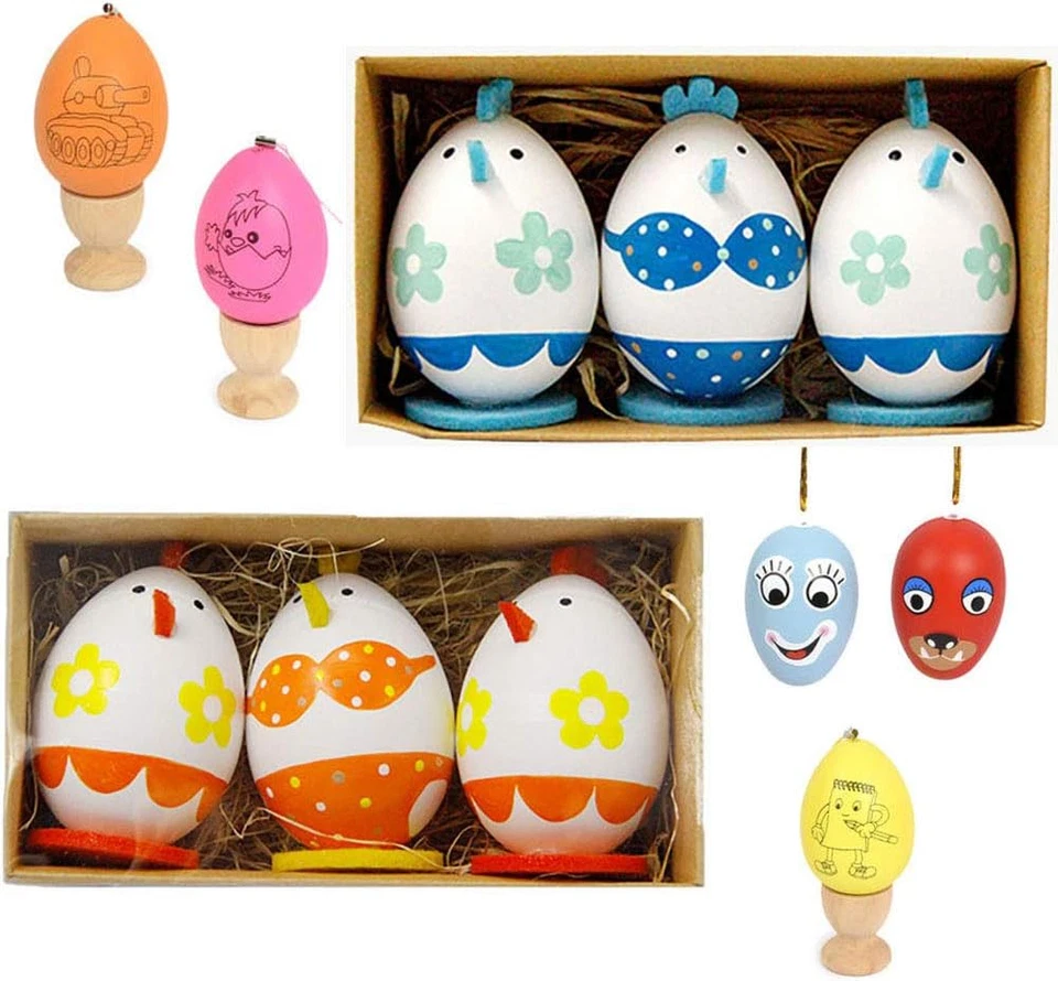 30 Pack White Plastic Eggs,Fake Easter Egg,Artificial Chicken Egg for DIY Crafts - Image 3 of 4