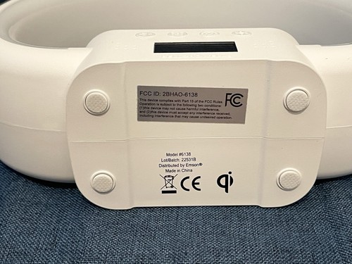 Bell+Howell Bluetooth Speaker Wireless Charger Digital Alarm Clock Lights - 第 9/12 張圖片