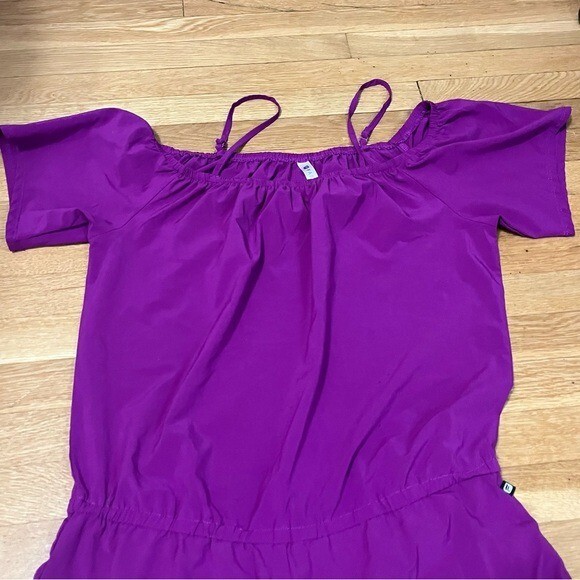 Fabletics Pur Purple Romper Adjustable Strap Off … - image 9