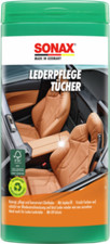 SONAX 04123000 Lederpflegetücher Box 25 Stück Pflege Reinigung Leder Tuch