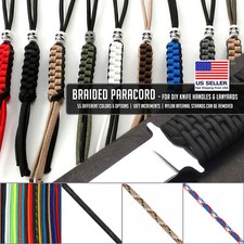 Braided Paracord - For DIY Knife Handles and Lanyards - 10ft Increments
