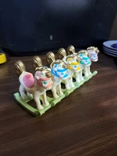 1989 Vintage Tyco Rocking Horses for 5 Quints Dolls