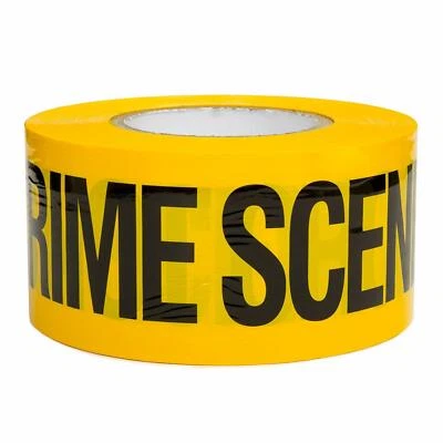 CRIME SCENE tape - Halloween Police Cop Fbi CIA CSI Firefighter Stay Out Tape
