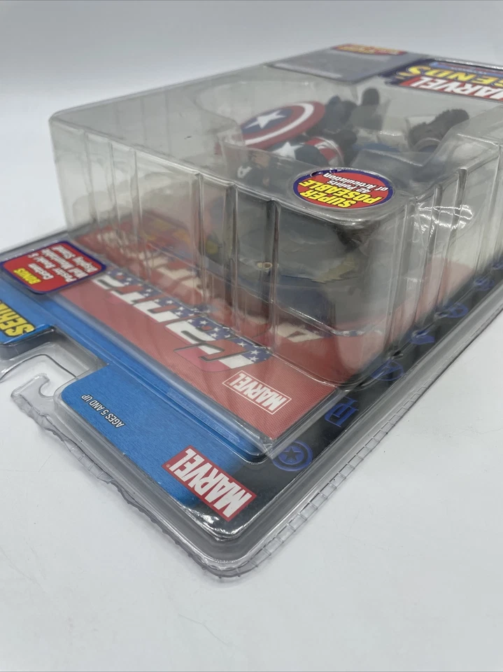 Libro de póster de cartas Ultimate Capitán América Marvel Legends Series VIII 8 2004 nuevo Foto 3 de 4