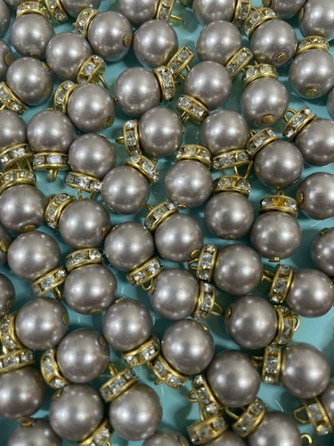 Pearl Beads latkan For designer Suits And Scarfs.(20 beads pp) Beads Buttons - Picture 4 of 6