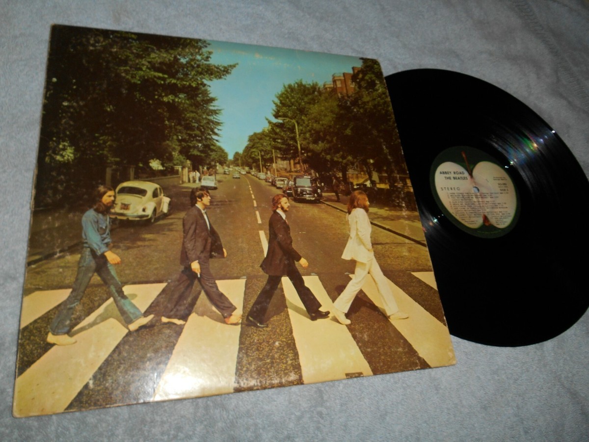 The Beatles ABBEY ROAD 1969 Green Apple SO-383 Uncropped Sewer