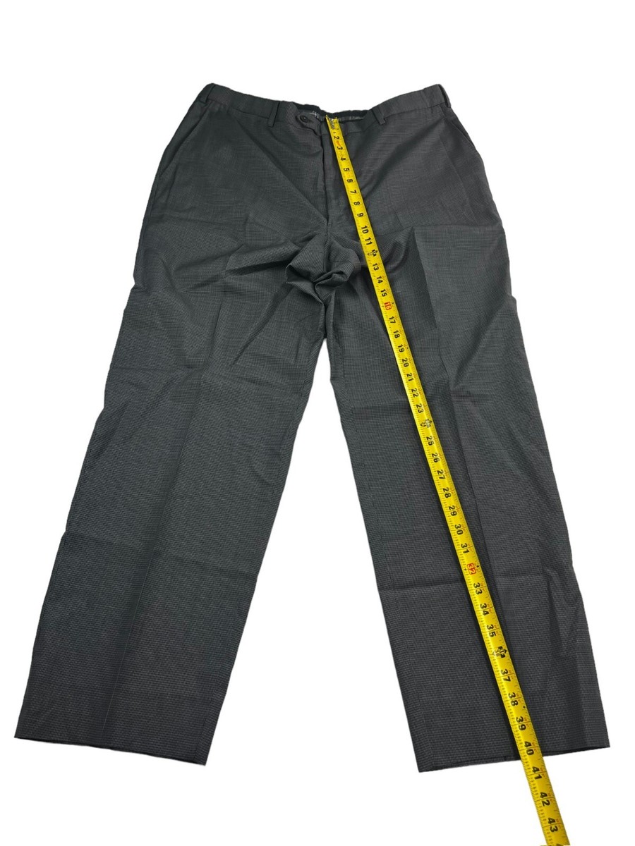 Giorgio Armani Collezioni Men's Check Plaid Pants Black Giorgio Armani Collezioni Men's Check Plaid Pants Black