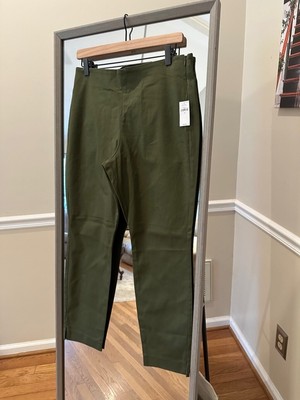 Extra High-Waisted Polished Pixie Skinny Pants NWT Green Size 10