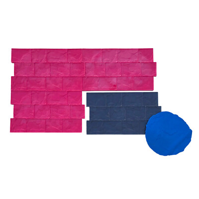 BC Cobble | 5 pc. Decorative Concrete Stamp Set by Walttools