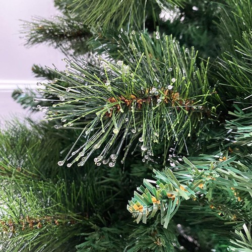 7ft Slim Ridgemere Pine + Bristle/Dew Drops Artificial Christmas Tree - Picture 3 of 3