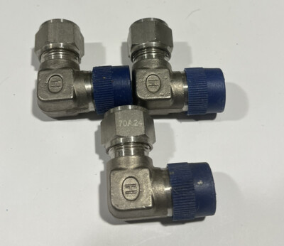 1/2  Tube X 1/2  MNPT 90. SS 316 (qty: 3)