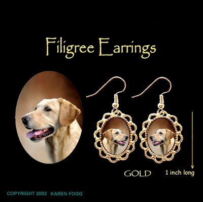 labrador earrings