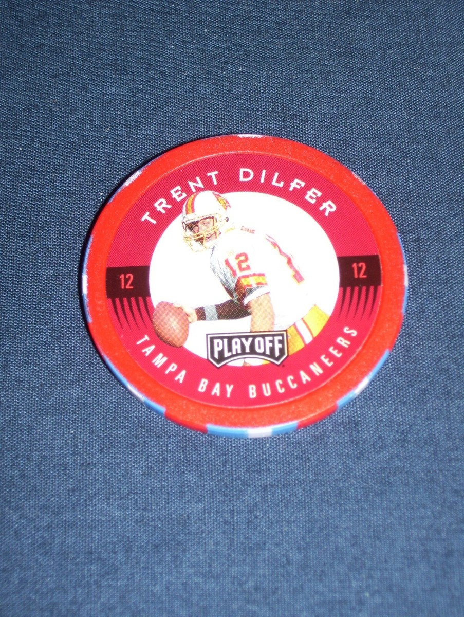 NFL Playoffs Chip Shot Trent Dilfer Poker Chip #12 Tampa Bay