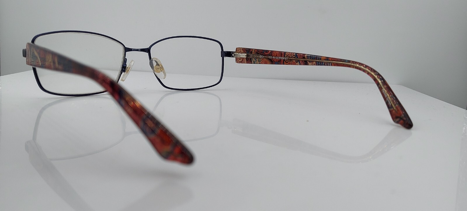 Vintage Brendel 922016 Blue Rectangular Sunglasse… - image 3