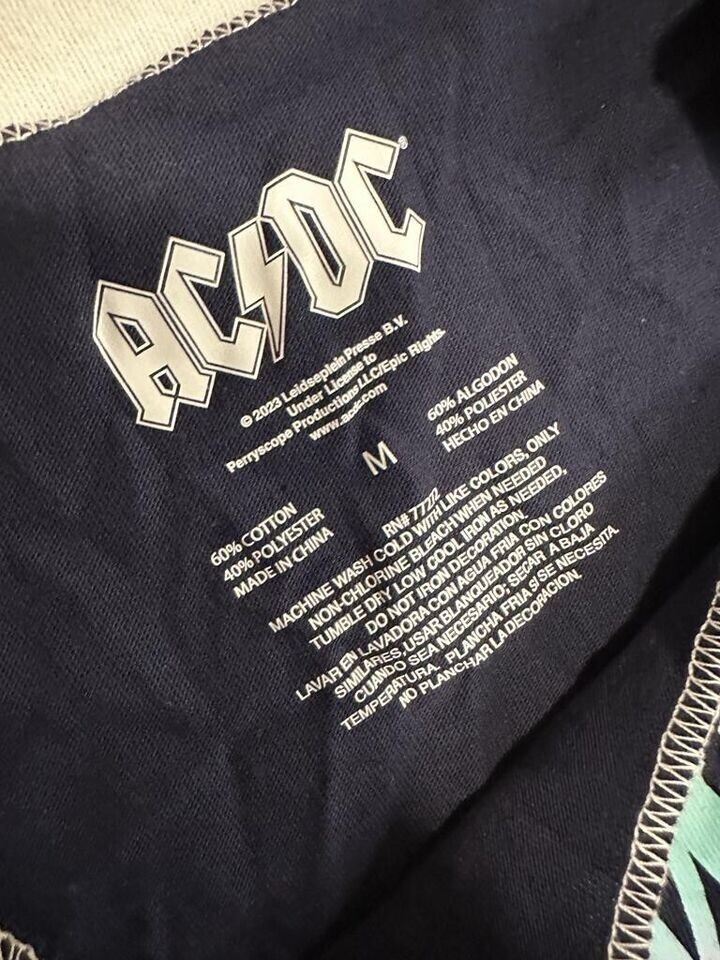 AC/DC Women's Tank top Corset Pullover Sleeveless Graphic Size Medium ...