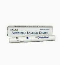 Reliamed Mini Universal Lancing Device with Adjustable Depth and Alternate Site