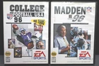 Madden NFL 96 & College Football USA '96 Sega Genesis Tested Works! w/ Case