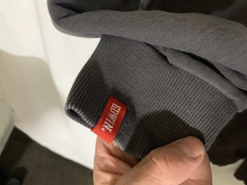 Edwin Brand Mens Hoodie Sweatshirt Gray Medium Streetwear Hipster Fashion Logo - Picture 3 of 5