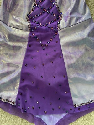 Custome Made Figure Skating Dress (Purple)