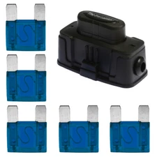 Install Bay MAXIHDH Heavy Duty Maxi Fuse Holder with 5 Pcs 60 Amp MAXI Fuses