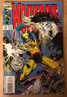 Wolverine Comic Book #73 Larry Hama Story Sentinels Jubilee (1993) High Grade!