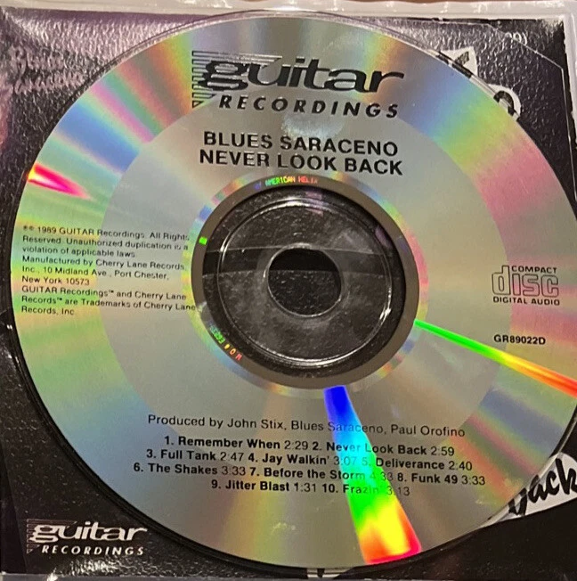 BLUES SARACENO: NEVER LOOK BACK CD (*SLEEVE PACKAGE) - Image 3 of 4