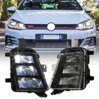 For 2014 2015 2016 2017 Volkswagen Golf GTI LED Fog Lights Bumper Lamps Pair L&R