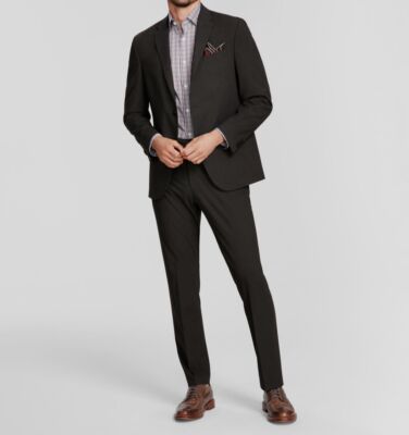 Kenneth Cole Reaction Men's Gray Sage 2-Piece Suit Jacket Dress Pants Size 36R