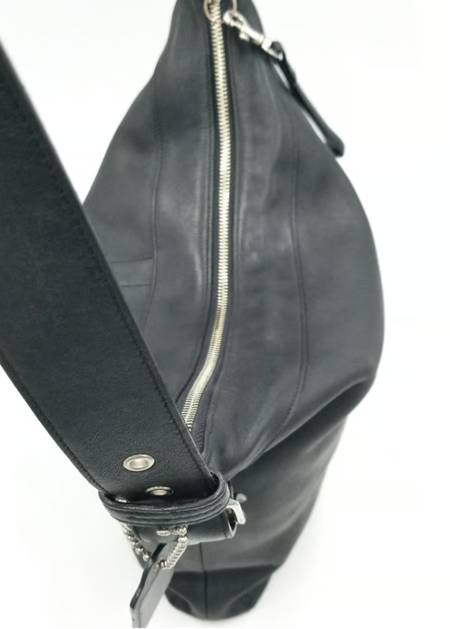 Coach Vintage Black Zip Top Square Shoulder Bag | eBay