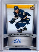 2015-16 Upper Deck Signature Sensations #SSTY Ty Rattie AUTO - St. Louis Blues