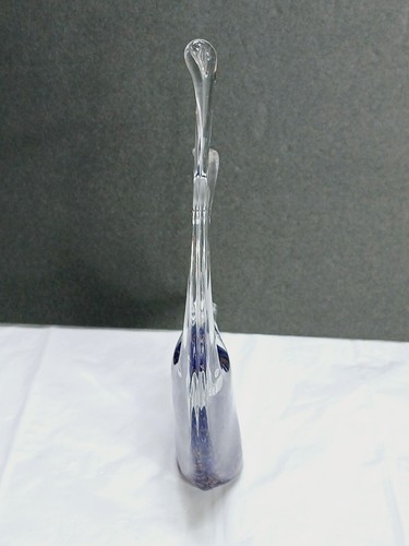 Jussis Glass SWORD FISH = Blue / Gold / Clear = 7.5" tall = Very Nice! - Picture 6 of 12