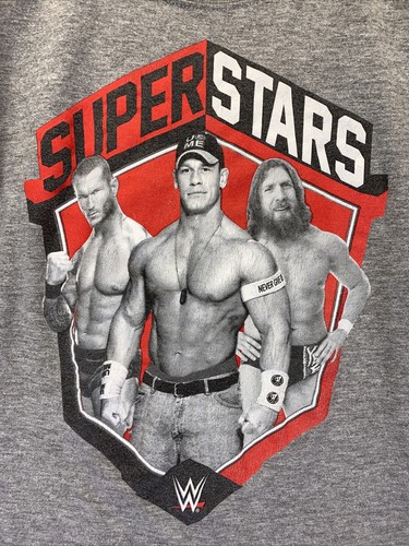 Vintage WWE John Cena David Bryan Super Stars Boys Graphic T Shirt Size 7-10667 - Picture 4 of 6