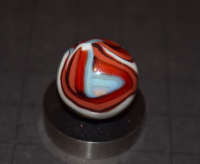 JABO/DAS Multi-Color  OXBLOOD Swirl Marble Toy Shooter Size .765''=49/64''1 MINT!