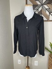 a new day half button blouse