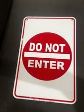 Metal Sign DO NOT ENTER Street Road Sign Business Driveway Private Property