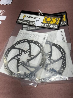 NEW HAYES LIGHTWEIGHT 6 BOLT DISC ROTORS 180/180 PAIR