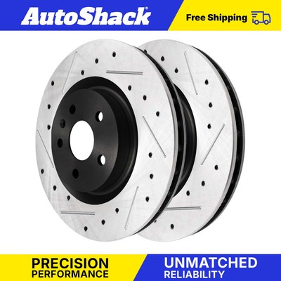 Front Coated Disc Brake Rotors Set for Chevy Camaro SS Buick Regal 6.2L V8