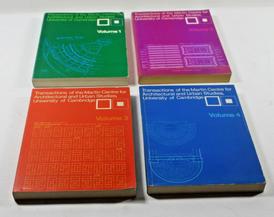 Lot of 4 Transactions of the Martin Centre for Architectural Urban Studies 1-4