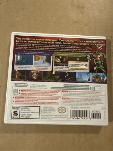 The Legend of Zelda: Majora's Mask 3D Nintendo 3DS Authentic Tested Video Game - Picture 4 of 14